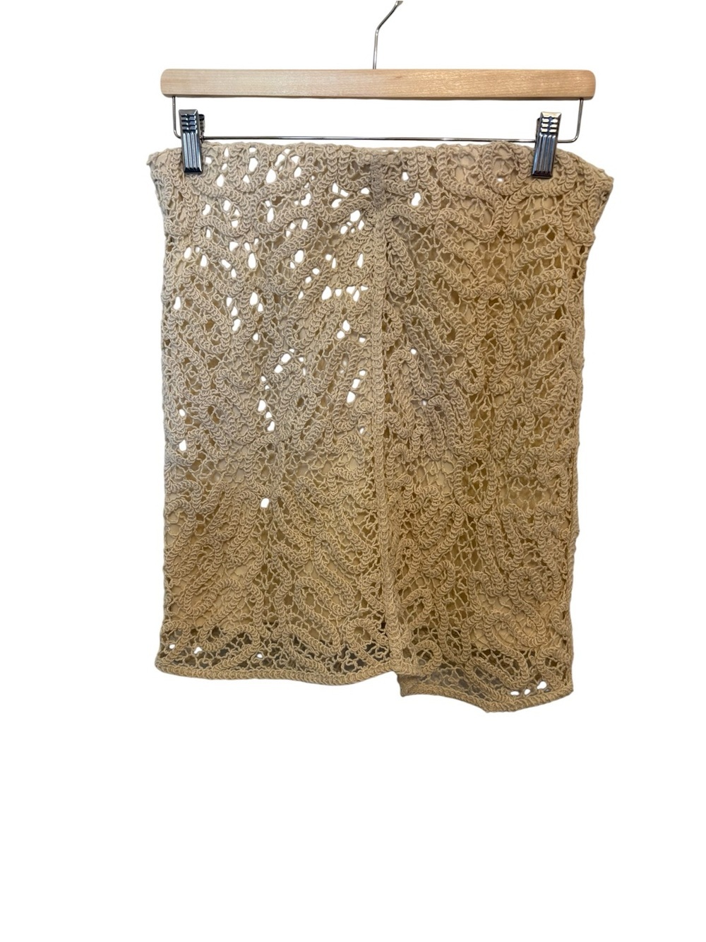 a new day Beige Crochet Knit Skirt